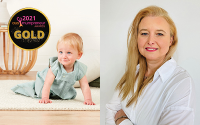 GOLD AusMumpreneur of the Year VIC/TAS  BRONZE - Business Excellence VIC/TAS  2021 AusMumpreneur Awards