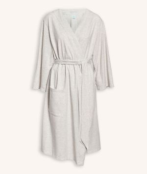 ergoPouch Matchy Matchy Bamboo Maternity Robe in Grey Marle for Women